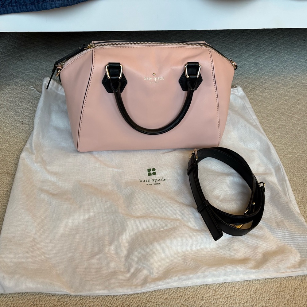 Kate Spade Pippa Satchel - Pink and Black